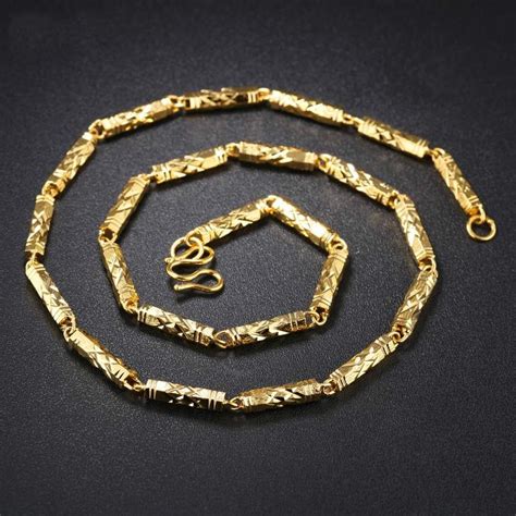 versace mens 18k gold-plated necklace